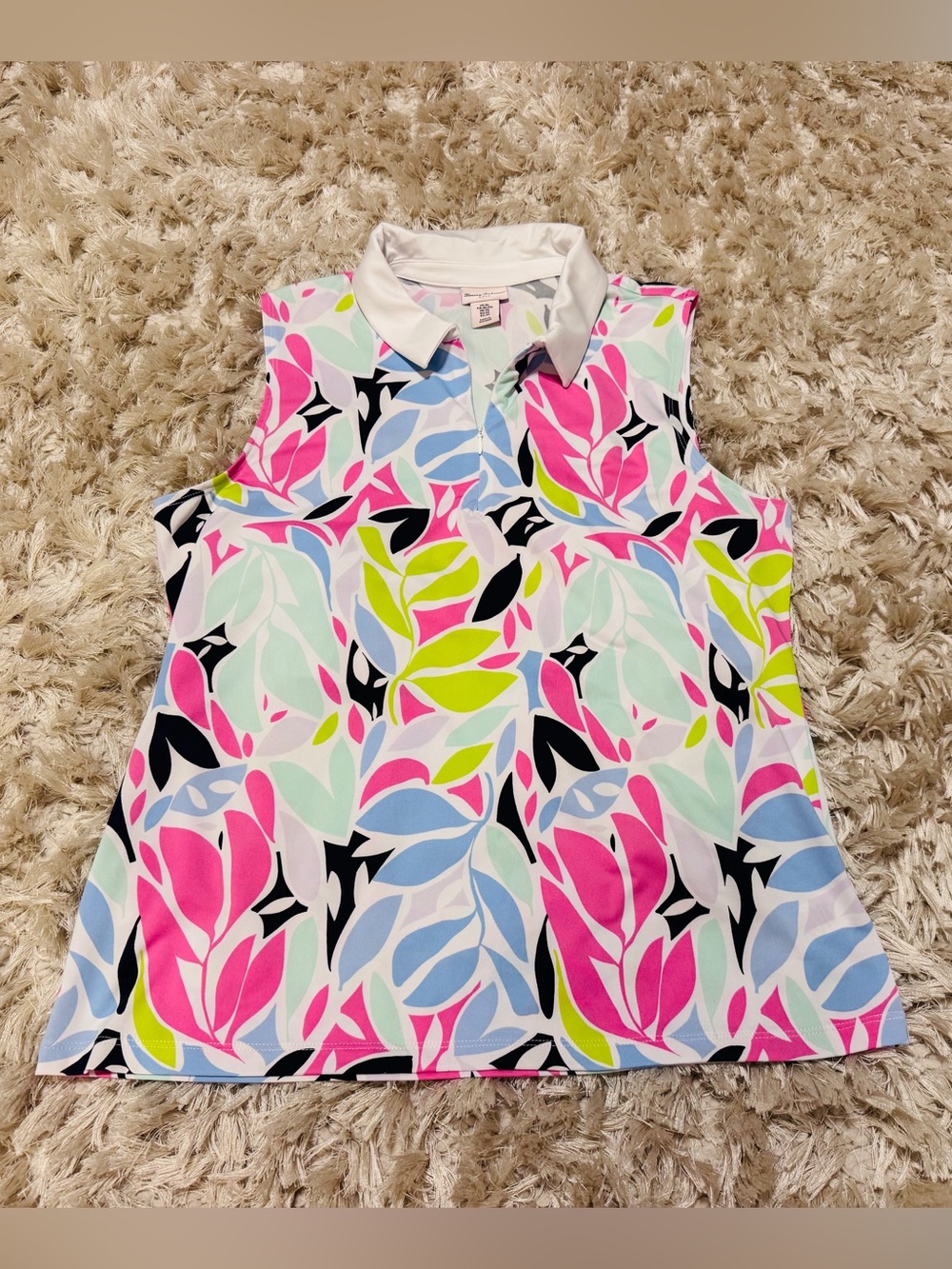 NWOT Ladies Size XL Tommy Bahama Sleeveless Polo Shirt